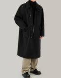 maxi Balmacaan coat