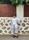 [unisex] Harleco Color Carpenter Banding Bermuda Pants