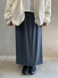 Tuque Stripe Banding Long Skirt