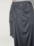 BUTTON DRAPPING SKIRT