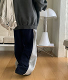 [BAONHAUS] Kinma line color matching training brushed jogger pants