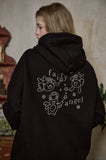 Fairy Angel Embroidered Hood Zip-Up