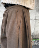 [Plan/Two Way] Poa Winter Brushed Corduroy Side Pin Tuck Training Pants