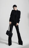 Suede High Collar Jacket