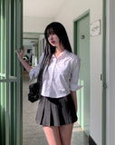 Linder Basic Three Quarter Crop Shirt