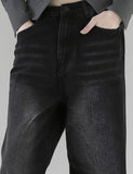 Bane Smoky Black Wide Denim Pants