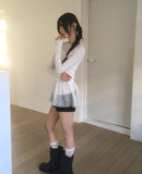 Niall Chiffon Tulle Tiered Layered Sleeveless One Piece