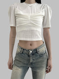 Ribbon Puff Crop Tee