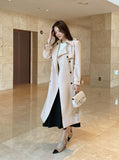 Azel Double Long Trench Coat