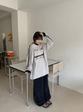 [unisex] Tikopi Lettering Over Long Sleeve Tee