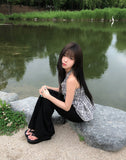 Sov Check Halter Blouse