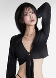 Draw Layered Net Cover Up Bikini