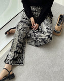 Chillin Bohemian Printed Banding Wide Cool Pants
