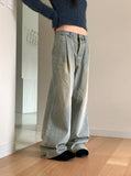Archer Pintuck Balloon Wide Denim Pants