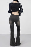 Romenin String Frill Unbalanced T-Shirt