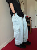 Ice Washed Cargo Denim