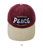 PEACE CORDUROY BALL CAP
