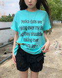 Souffle Dot Lettering Short Sleeve