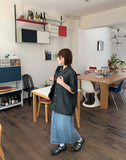 Beamtrue Summer Denim Long Skirt