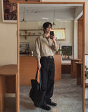 KEF Semi-Wide Black Jeans