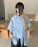 [unisex] Dipeuki Stripe Pocket Over Hood Shirt