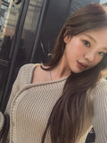 Hari unbalanced crop knit