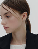 Essence Silver (W) Moissanite Floria Earrings