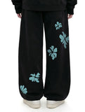 STILL FLOWER Training Wide Pants