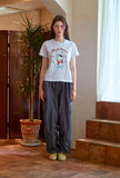 Irloop Cat Crop Short Sleeve Tee
