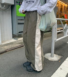 [BAONHAUS] Mutent color combination string banding pants