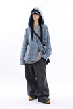Senj over parachute snap denim pants