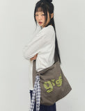 GRAE-S Stripe Cotton Canvas Cross Bag