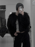 Coteo Crop Fur Jacket