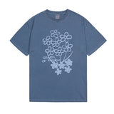 Flower Bouquet Drawing Pigment Short Sleeve Tee