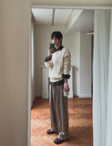 Cordrick V-neck cable knit
