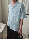Edith Linen Half Shirt