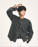 ROUND NECK CHECK SHIRT