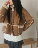 Most Fleece Hood Mustang Short Jacket
