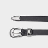Western One-Line Leather Belt