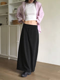 Mutin Jersey Maxi Banding Long Skirt