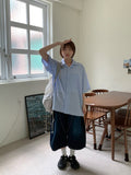Inferred Summer Printing Denim Bermuda Pants