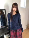 Omic Side Frill Knit Cardigan
