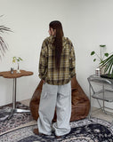 Camor Hood Check Banding Shirt