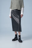 Side wrap long skirt