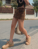 Pudded Cotton Bike Skirt
