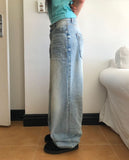 [UNISEX] Rosea Double Pocket Wide Denim Pants