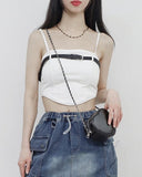 Ferran Pintuck Sleeveless (belt Set)