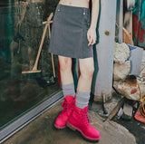 DOUBLE BELTED SKIRT