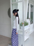 Ripple Halter Layered V-Neck Cropped Long Sleeve T-Shirt