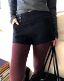 Liran Button Wool Short Pants